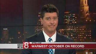 October was warmest on record for most New England states