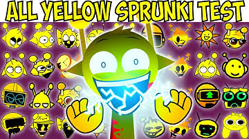 ALL YELLOW SPRUNKI TEST | FNF Character Test | Gameplay VS Playground