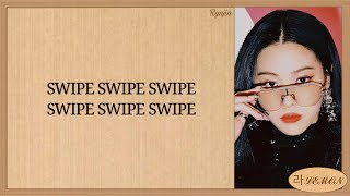 ITZY SWIPE Easy Lyrics