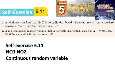 Probability distribution self-exercise 5.11 Q1 2 Latihan kendiri 5.11 form 5 add maths kssm textbook