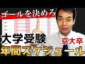 【偏差値爆伸び】大学受験合格の為の１年間のスケジュール解説！【京大卒】