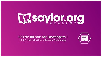 Bitcoin Technology: Bitcoin for Developers Study Session #1