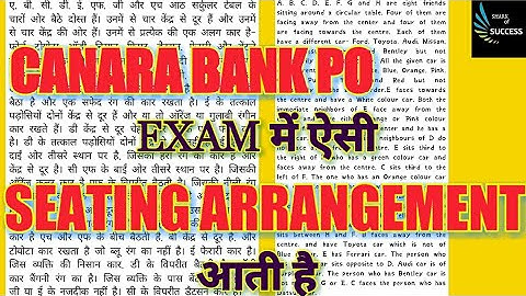 PUZZLE-11/SEATING ARRANGEMENT|| FOR CANARA BANK PO AND IBPS CLERK EXAM/ALSO FOR OTHER BANKING EXAMS