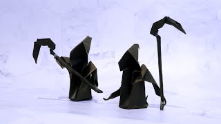 Origami Death Ghost with Scythe