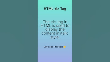 HTML italic Tag 🔥/ CS Coding Hub #html #shorts