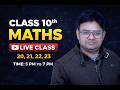 CLASS 10TH MATHS ONE SHOT REVISON LIVE CLASS SK ACADEMY