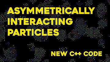 Asymmetrically interacting particles - Interactive version