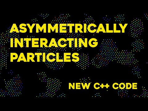Asymmetrically interacting particles - Interactive version