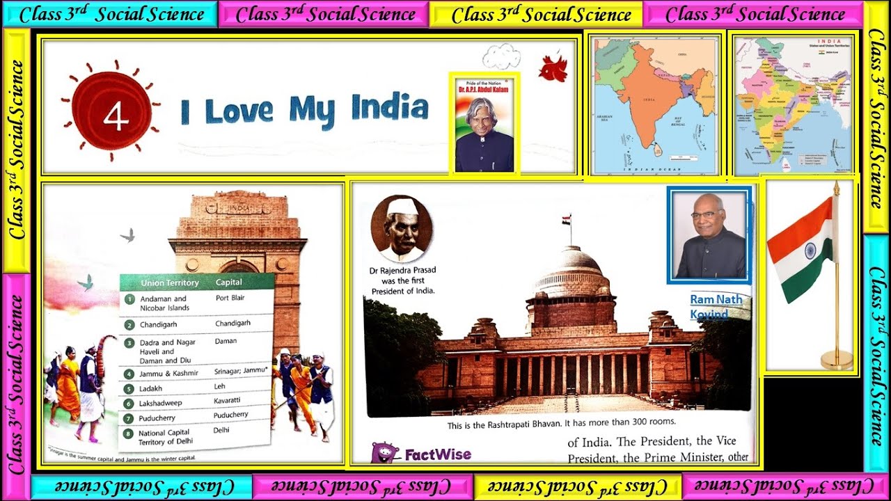 Class - 3 Chapter - 4 I LOVE MY INDIA Social Studies - YouTube