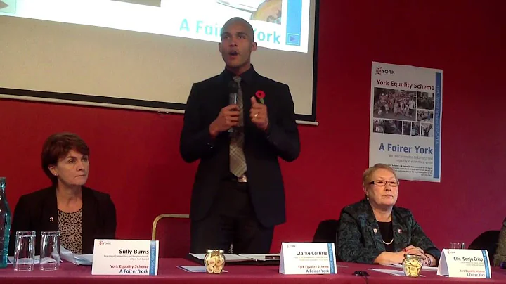 Sonja Crisp Launching York's Equality Scheme with ...