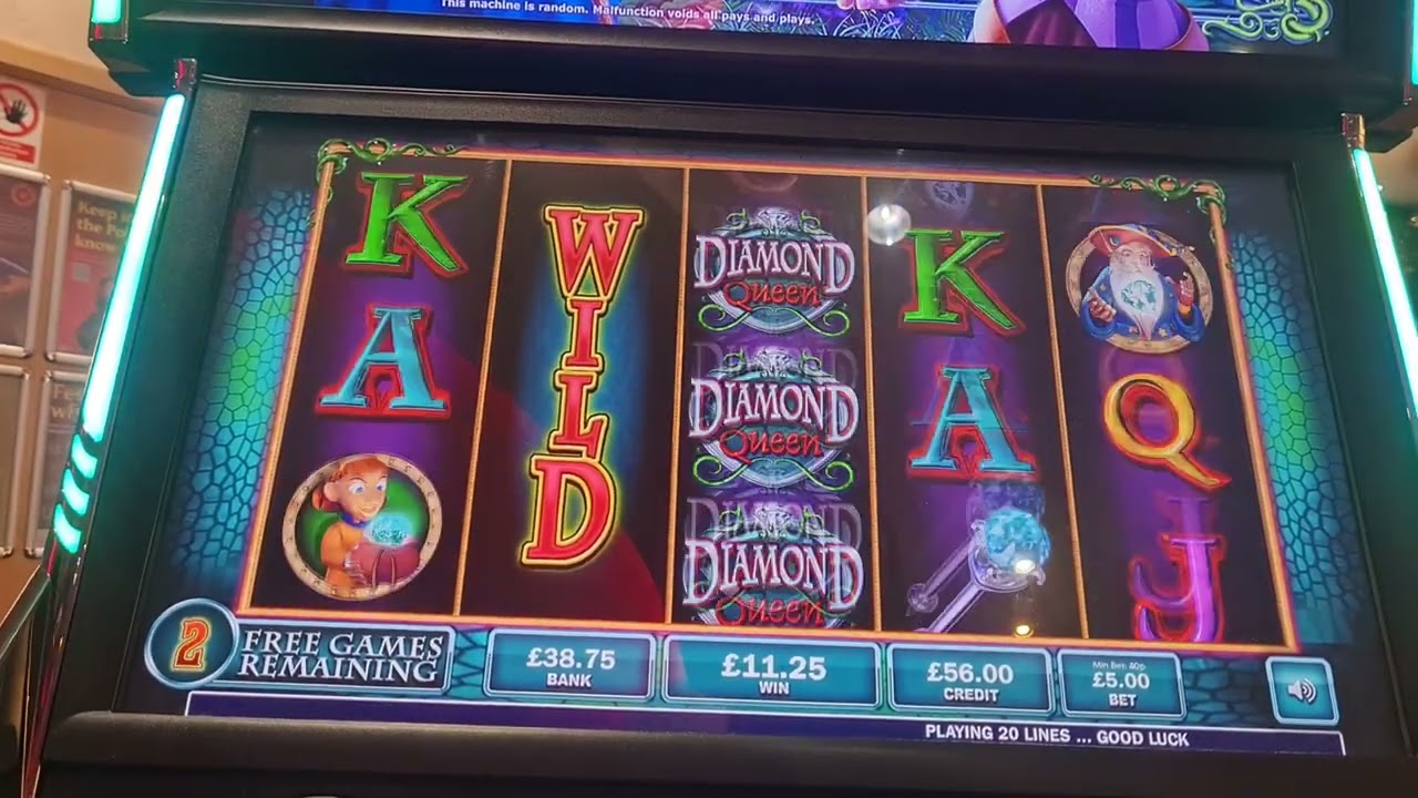 Diamond Queen max bet bonus 2 extra spins!