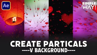 How to Create Particles Background in After Effects || Heart Background Animation || After Effect
