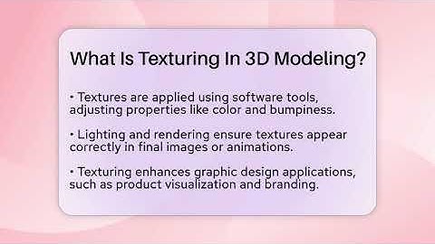 What Is Texturing In 3D Modeling? - Graphic Design Nerd
