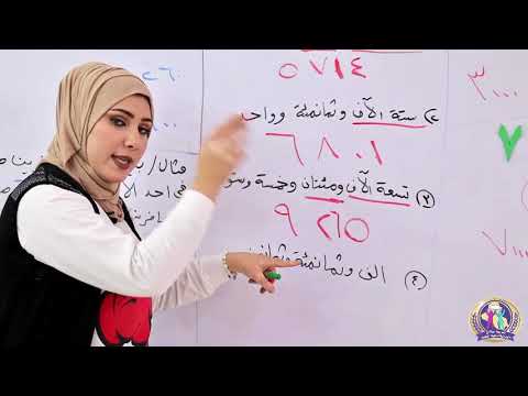 الرياضيات للصف الثالث الابتدائي الدرس الثامن قراءة العدد وكتابته