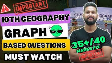 10TH GEOGRAPHY ALL IMPORTANT GRAPH BASED QUESTIONS | JR TUTORIALS |