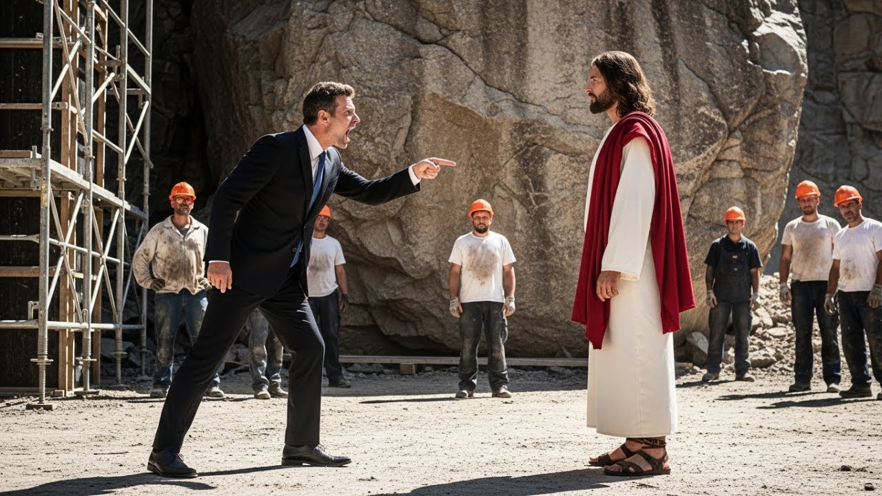 "Personne ne peut bouger cette pierre" Le millionnaire le défia, mais Jésus lui donna une leçon