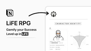 Gamify your Life in Notion | LiFE RPG : Real Life RPG to organize your life