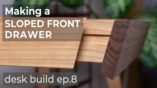 Making a Sloped Front Drawer - Desk Build Ep.8 by Adrian Preda 21,945 views 4 years ago 13 minutes, 31 seconds