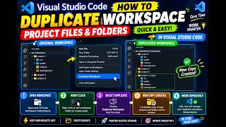 How to Duplicate Workspace Project Files & Folders in Visual Studio Code