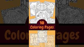Autumn Pumpkin Coloring Sheets | September Fall Coloring Pages