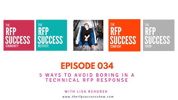 EP. 034_5 Ways to Avoid BORING in a Technical RFP Response – with Lisa Rehurek