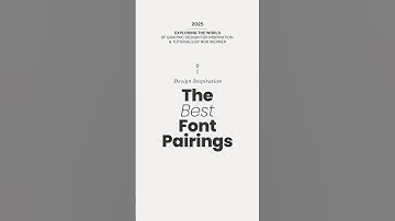 The Best Font Pairings to Try This Year [Part 1] #font #designinspiration #fontaesthetic