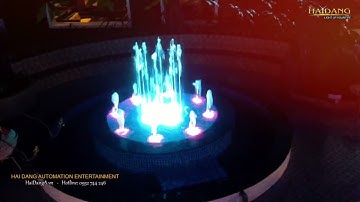 Đài phun nước quán cafe Phố Xanh Dĩ An Bình Dương thiết kế, thi công lắp đặt bởi công ty Hải Đăng