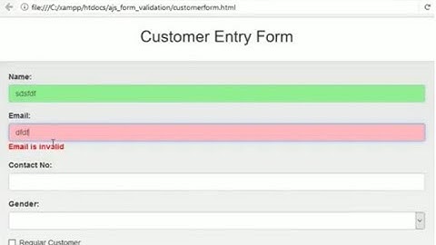 Form Validation using Angularjs
