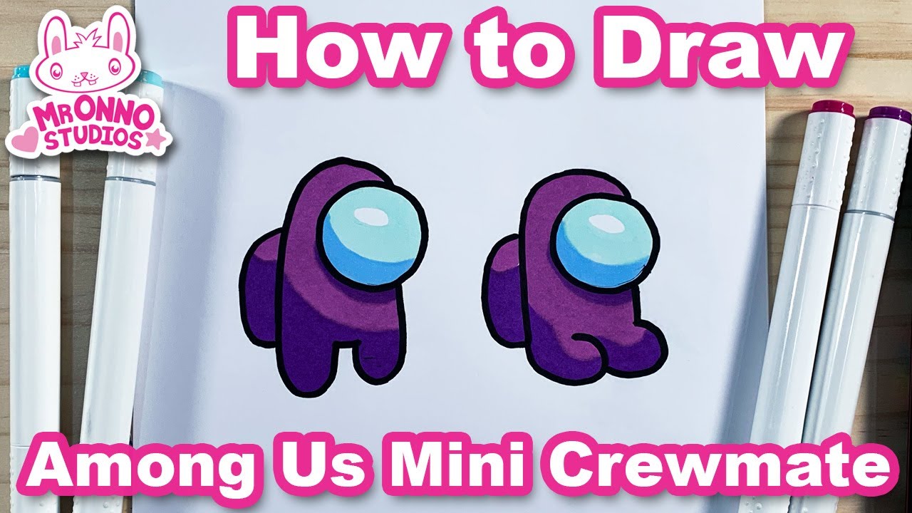 How To Draw Among Us Mini Crewmate Sitting Dibujos De Among Us ...