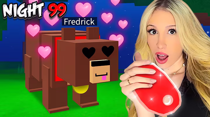 SURVIVING 99 NIGHTS with a PET BEAR in 99 NIGHTS IN THE FOREST... *NEW TAMING UPDATE*
