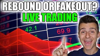 TRADING LIVE: MARKET REBOUND OR FAKEOUT | Going For $100,000 [7/21]
