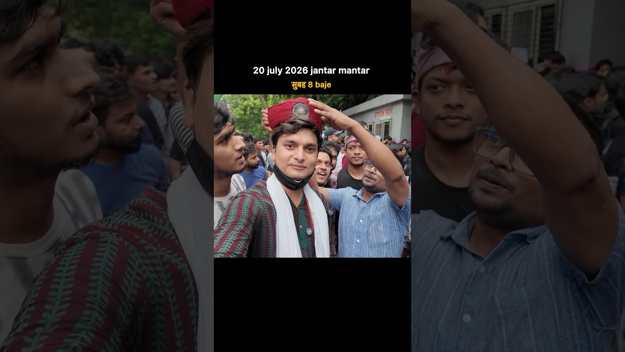 A day with students in jantar mantar 🙏🏻✨ please support students 🙏🏻