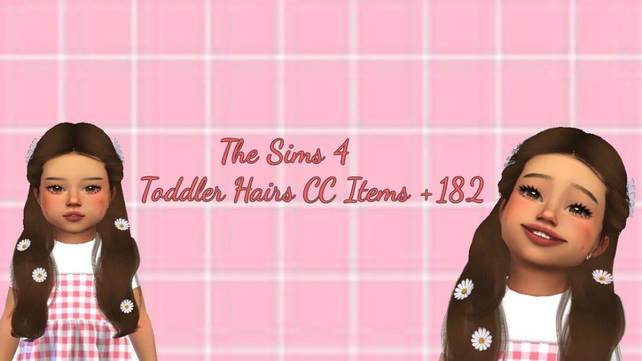 The Sims 4 Toddler Hairs Cc Folder 182 Items