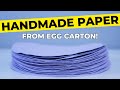 DIY How To Make Handmade Paper From Recycled Materials PAPER MAKING
