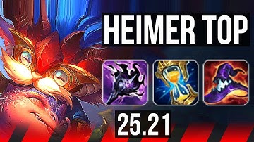 HEIMERDINGER vs JAX (TOP) | 8 solo kills | KR Diamond | 25.21