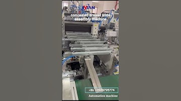 concealed soft closing slide automatic assembly machine