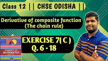 derivatives class 12 exercise 7(c) || elements of mathematics class 12 chse math ||