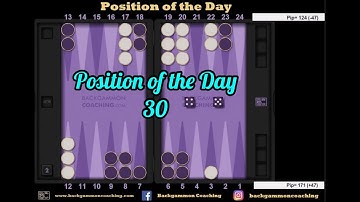 Backgammon - Position of the Day 30 - Be aware of your future