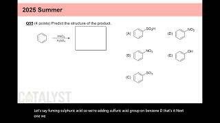 CHM2211 Review Exam2.19 - Predict Products of Electrophilic Aromatic Substitutions CHM2211 Review Exam2.19 - Predict Products of Electrophilic Aromatic Substitutions