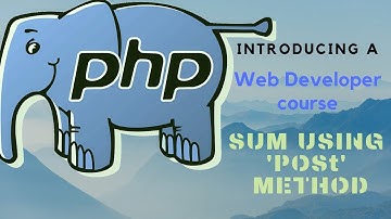 Website development Course - Sum of two numbers using Post method