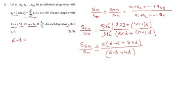 JEE ADVANCED 2011 sequence & series question