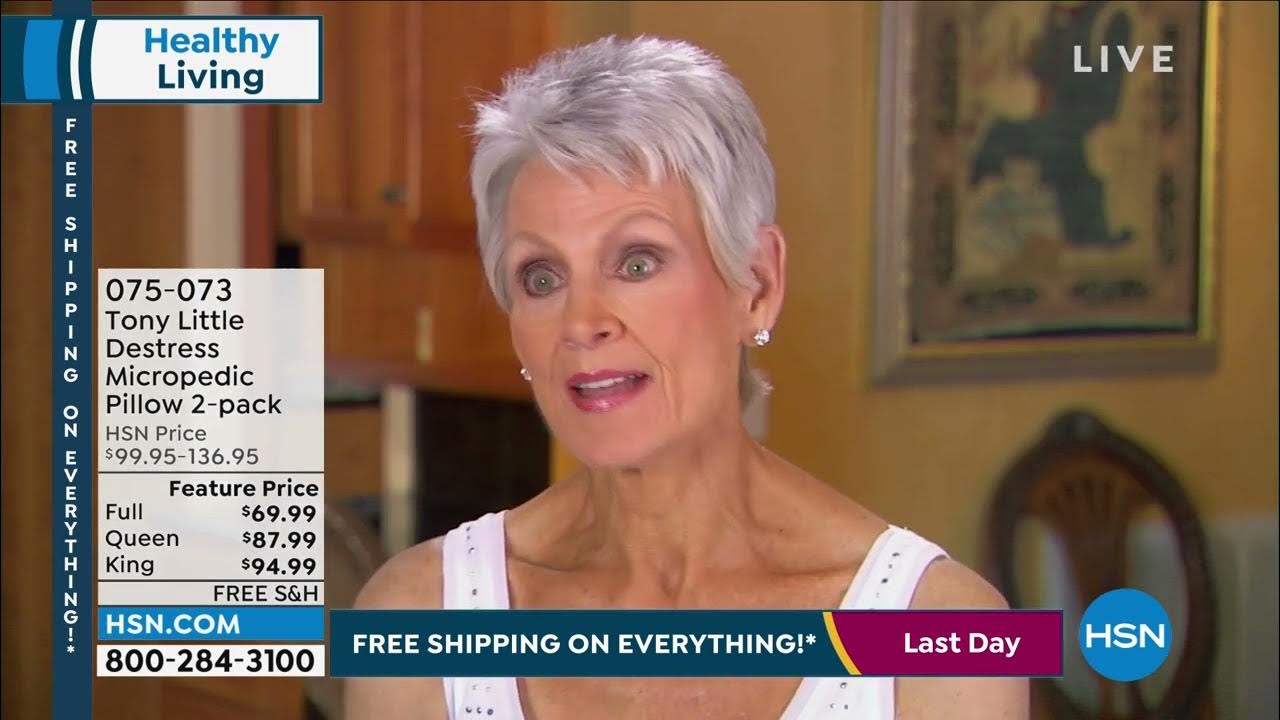 Tony Little DeStress Micropedic Pillow 2pack w/2 Pillowc... YouTube