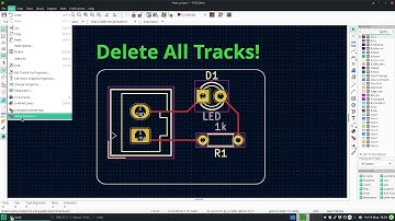 KiCad 6: Delete All Tracks