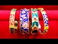 DIY Meenakari Bangles || घर पे मीनाकारी चूड़ियाँ कैसे बनाये || How to Reuse Old Bangles