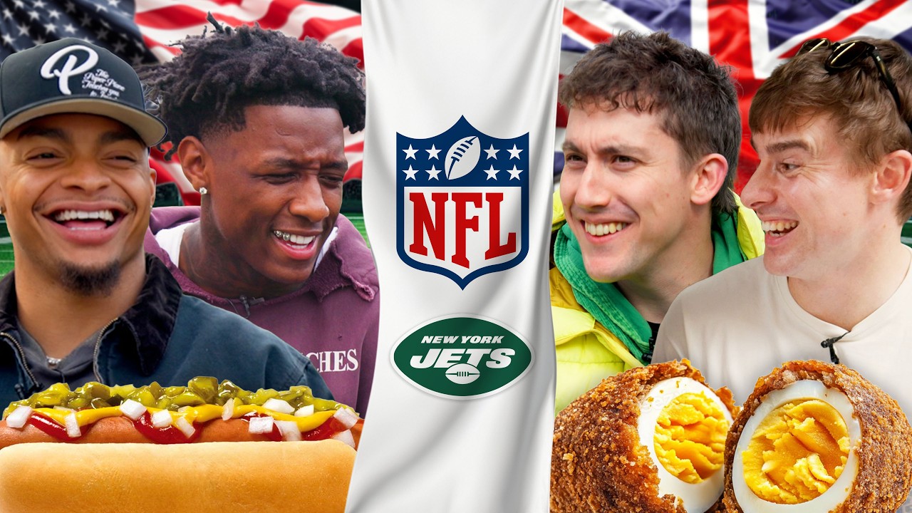 American vs English Snacks! Ft. The New York Jets