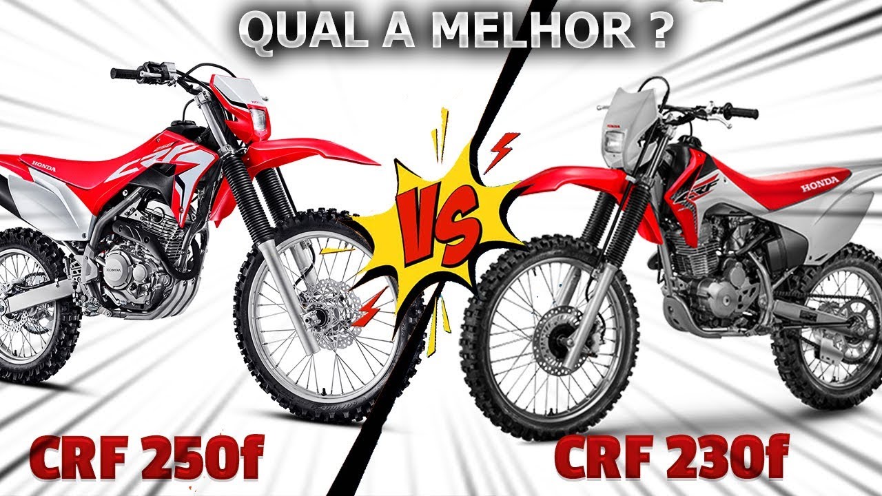 NOVA HONDA CRF 250F X CRF 230F QUAL AS DIFERENAS