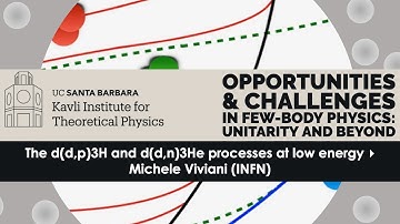 The d(d,p)3H and d(d,n)3He processes at low energy ▸ Michele Viviani (INFN)