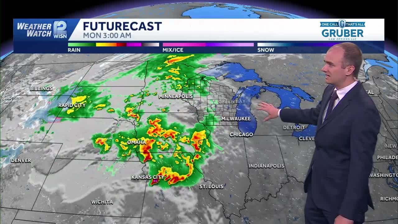 Weather: Tracking Monday Storm Threat - YouTube