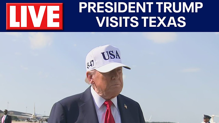 LIVE: President Donald Trump to speak after seeing Kerrville, Texas Flood damage