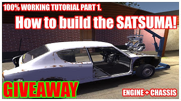 HOW TO BUILD THE SATSUMA - ENGINE AND CHASSIS FULLY WORKING SATSUMA! TIPS|TRICKS|SIZES !GIVEAWAY!